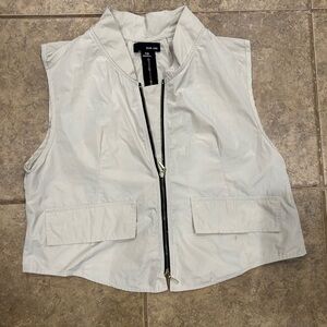 White Sun Kim zip up vest size XS #vest